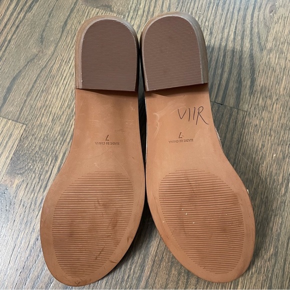 Madewell Loren Camel Tan T Strap Sandals Size 7 - Picture 12 of 14